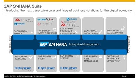 Sap S4 Hana Introduction And Outlook