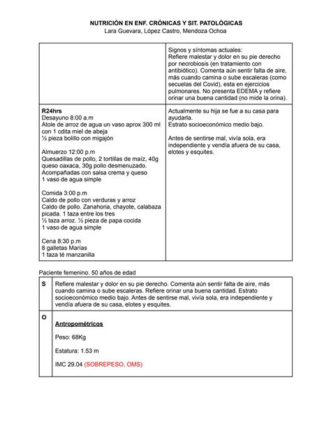 Solution Caso Cli Nico Diabetes Erc Obesidad Studypool