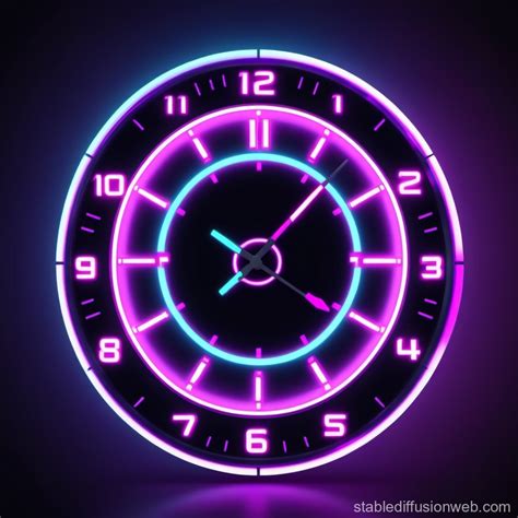 Minimalist Clock Design for Gaming Time Tracking | Stable Diffusion Online