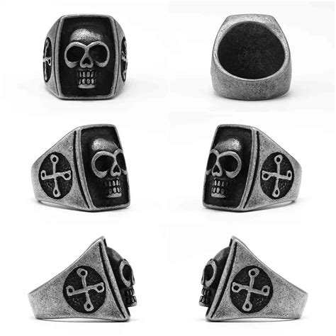 Stainless Steel Phantom Skull Ring For Men And Women