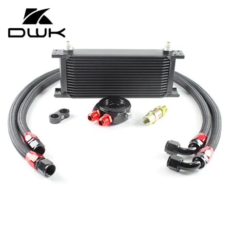 Dwk Universal Row An Rows Engine Oil Cooler Radiator Kits Filter