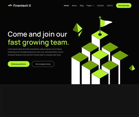 Finantech X Webflow Ecommerce Website Template