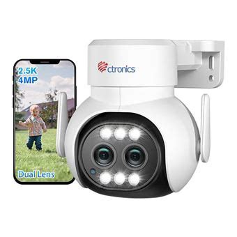 Ctronics K Mp Cam Ra Surveillance Wifi Ext Rieure Avec Double