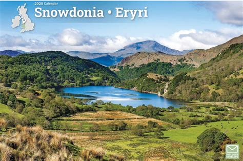 A4 calendar 2025 - Snowdonia . Eryri