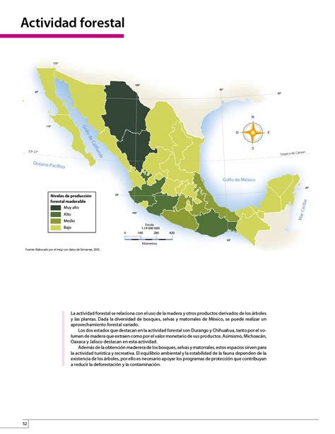 Atlas de México cuarto grado 2017 2018 Página 52 de 130 Libros de