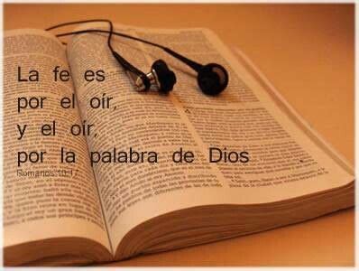 La fe es por el oir y oir la palabra de Dios Versículos bíblicos