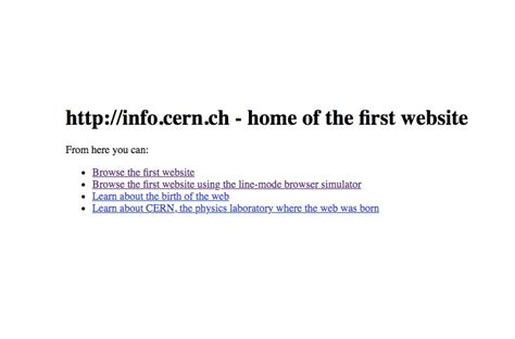 Le Premier Site Web Au Monde Scientific European