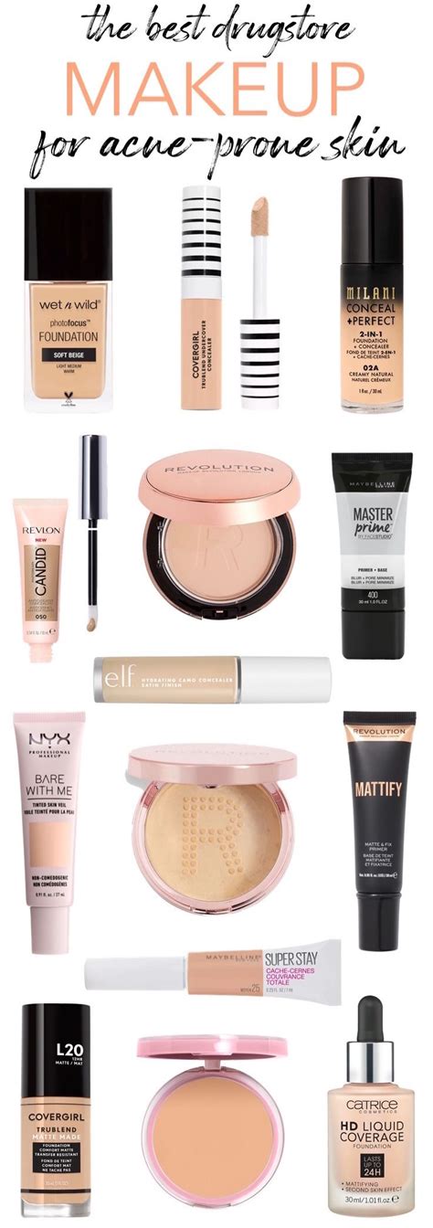 The Ultimate List Best Drugstore Makeup For Acne Prone Skin Best