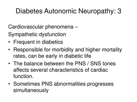 Ppt Diabetic Cranial And Autonomic Neuropathies Clinical Spectrum And