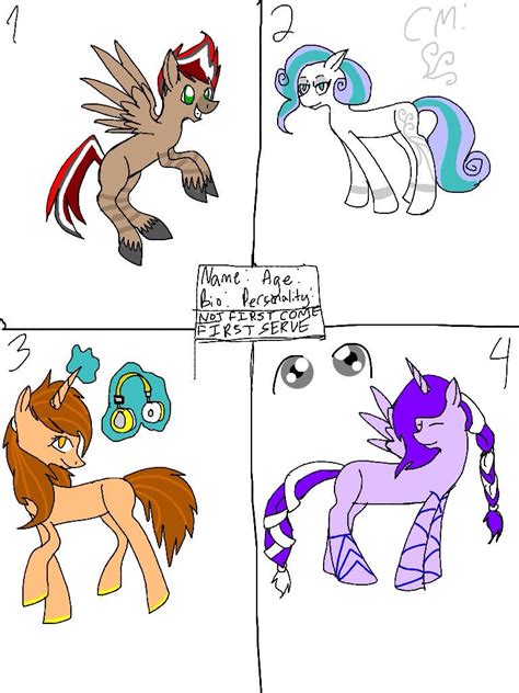 Mlp Adopts Open By H3artoftheocean On Deviantart