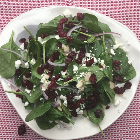 Spinach Salad with Cranberries & Feta » Cranberry Marketing Committee