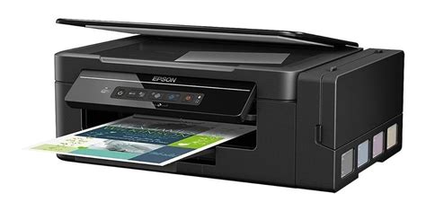 Impresora a color multifunción Epson EcoTank L395 con wifi negra 110V