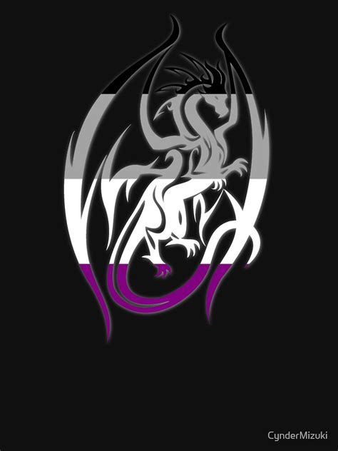 Ace Aro Pride Dragon Silhouette T Shirt For Sale By Cyndermizuki