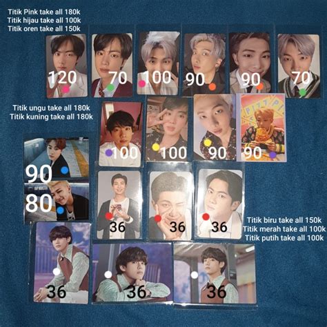 Jual Photocard Bts Official Photocard Jin Seokjin Rm Namjoon Photocard