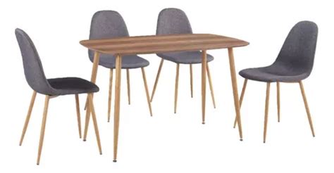 Comedor Moderno Juego De Mesa Con 4 Sillas