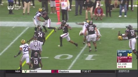 Outback Bowl Usc Vs Michigan Rico Dowdle Yd Touchdown Run