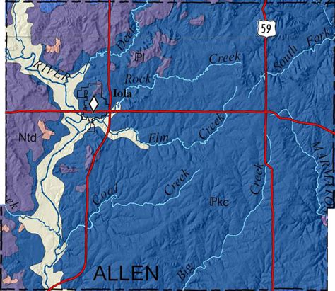 KGS--Geologic Map--Allen