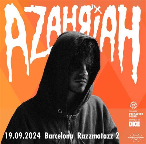 Anunciado El Concierto De Azahriah En Barcelona El 19 De Septiembre