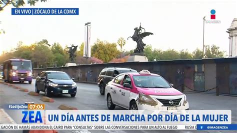 Colocan Vallas Met Licas En El Z Calo Cdmx Previo A La Marcha Por El M