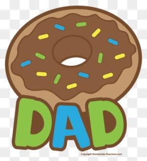 Donuts With Dad Clipart Black