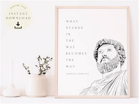 Home Décor Marcus Aurelius Quote Inspirational Poster Book Cover Art Stoicism T Stoic