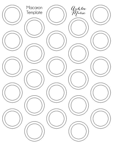 Macaron Template Printable