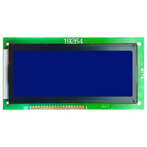 192x64 Graphic LCD Module STN Blue Display With White Backlight