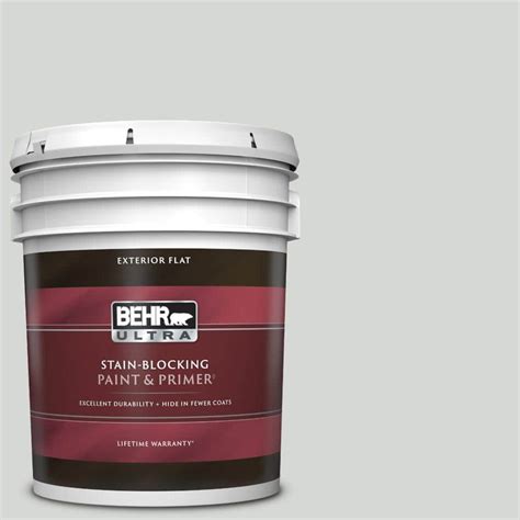 BEHR ULTRA 5 Gal 710E 2 Pensive Sky Flat Exterior Paint Primer