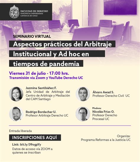 Seminario Virtual Aspectos Prácticos Del Arbitraje Institucional Y Ad