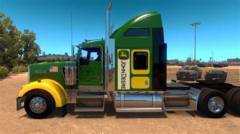 Kenworth W900 John Deere Skin Para American Truck Simulator