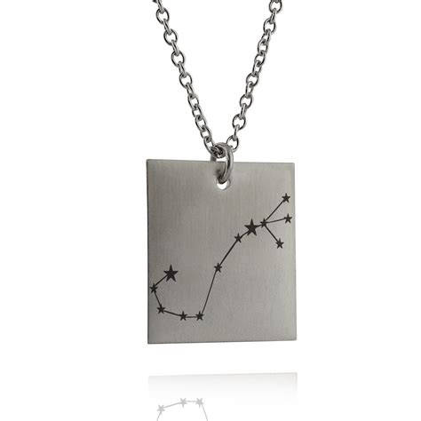 Scorpio Constellation Pendant Necklace Stainless Steel Etsy