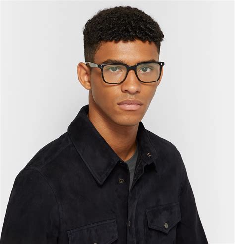 Oliver Peoples Lachman Square Frame Tortoiseshell Acetate Optical Glasses Tortoiseshell