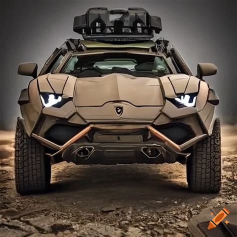 Lamborghini Aventador With Military Off Road Style On Craiyon