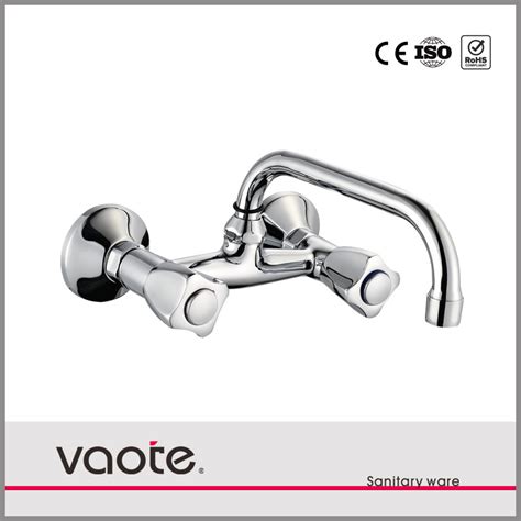 Double Handle Sink Wall Mounted Hot Cold Kitchen Faucet China Sink Kitchen Faucet And Double