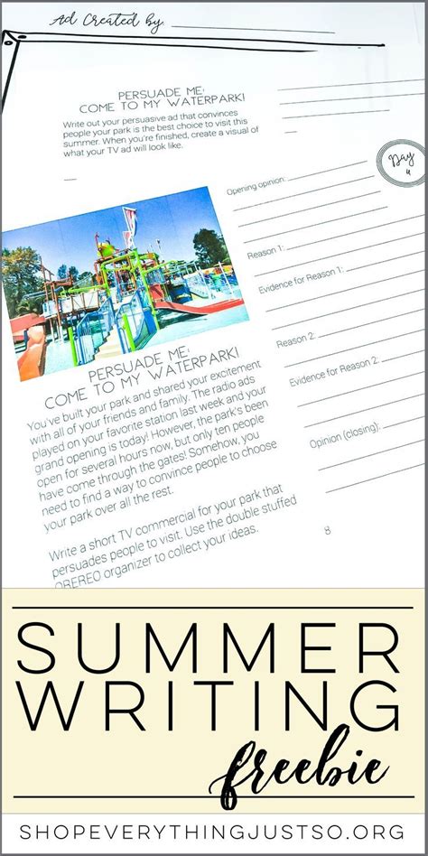 Summer Writing Activities Fun Summer Writing Prompts Freebie Summer