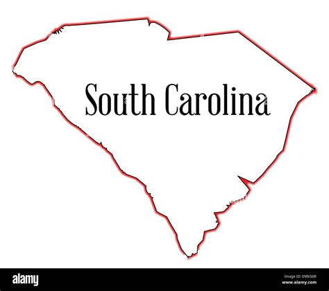 South Carolina Map Outline Hi Res Stock Photography And Images Alamy