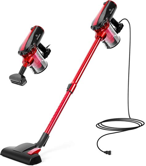 Moosoo Lightweight Corded Stick Vacuum 2 In 1 Handheld Vacuum D600