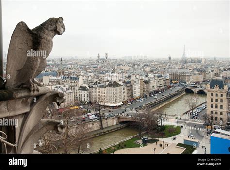 Gargoyles of Paris on Notre Dame Cathedral church Stock Photo - Alamy