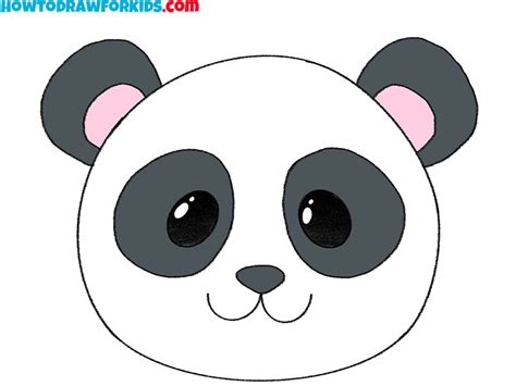 How To Draw A Panda Face Easy Drawing Tutorial For Kids