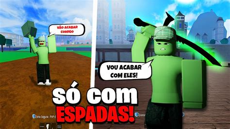 EU PASSEI 100 DIAS COMO ESPADACHIM NO BLOX FRUITS Parte 2 YouTube