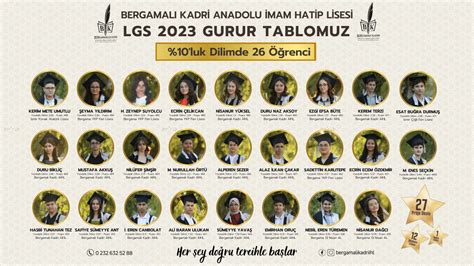 Lgs Gurur Tablomuz Bergamal Kadri Anadolu Mam Hatip Lisesi