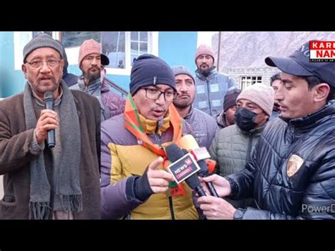 Mp Ladakh Visits Karchay Khar Lankarchay And Tai Suru Block Youtube