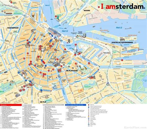 Stadtplan Amsterdam Mit Sehensw Rdigkeiten Amsterdam