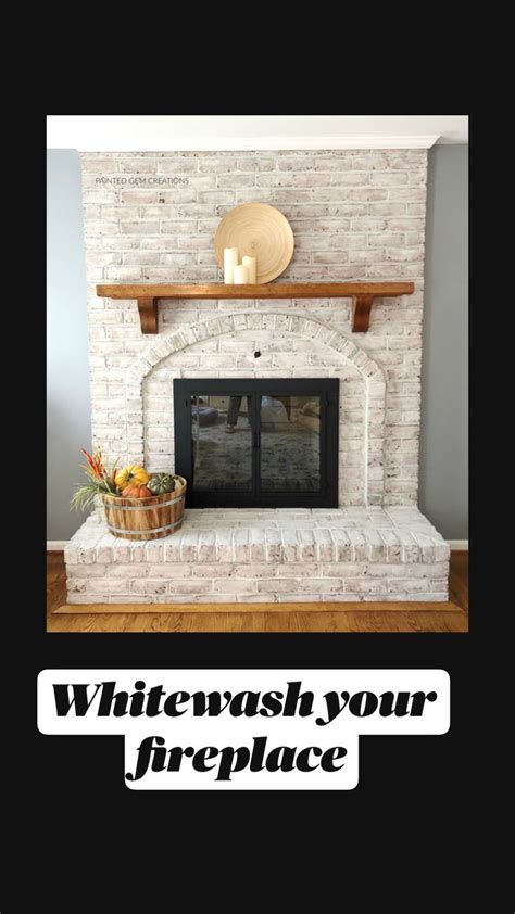 Chalk Paint Whitewash Brick Fireplace Easy Diy Makeover Artofit