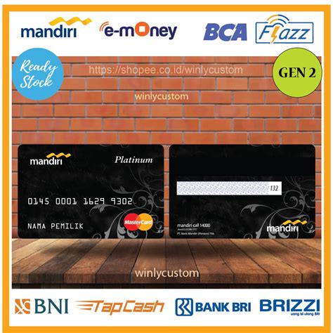 Jual KARTU EMONEY E TOLL DESIGN DEBIT KREDIT CARD E MONEY MANDIRI FLAZZ