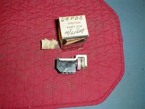 Nos Mopar Headlight Switch 1964 5 Dodge And Plymouth B Body Models With Console Automatic Trans