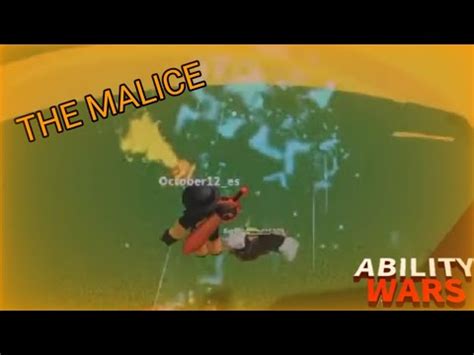 The MALICE Roblox Ability Wars YouTube