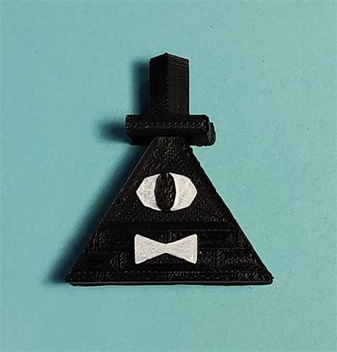 Bill Cipher Figurekeychain Gravity Falls Inspired Etsy