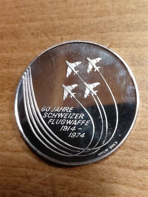 Silber M Nze Jahre Schweizer Luftwaffe Mirage Comprare Su Ricardo