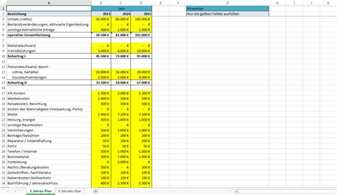 Excel Vorlage Wirtschaftlichkeitsberechnung Von